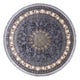 Alfombra tejida oriental Golden Glam