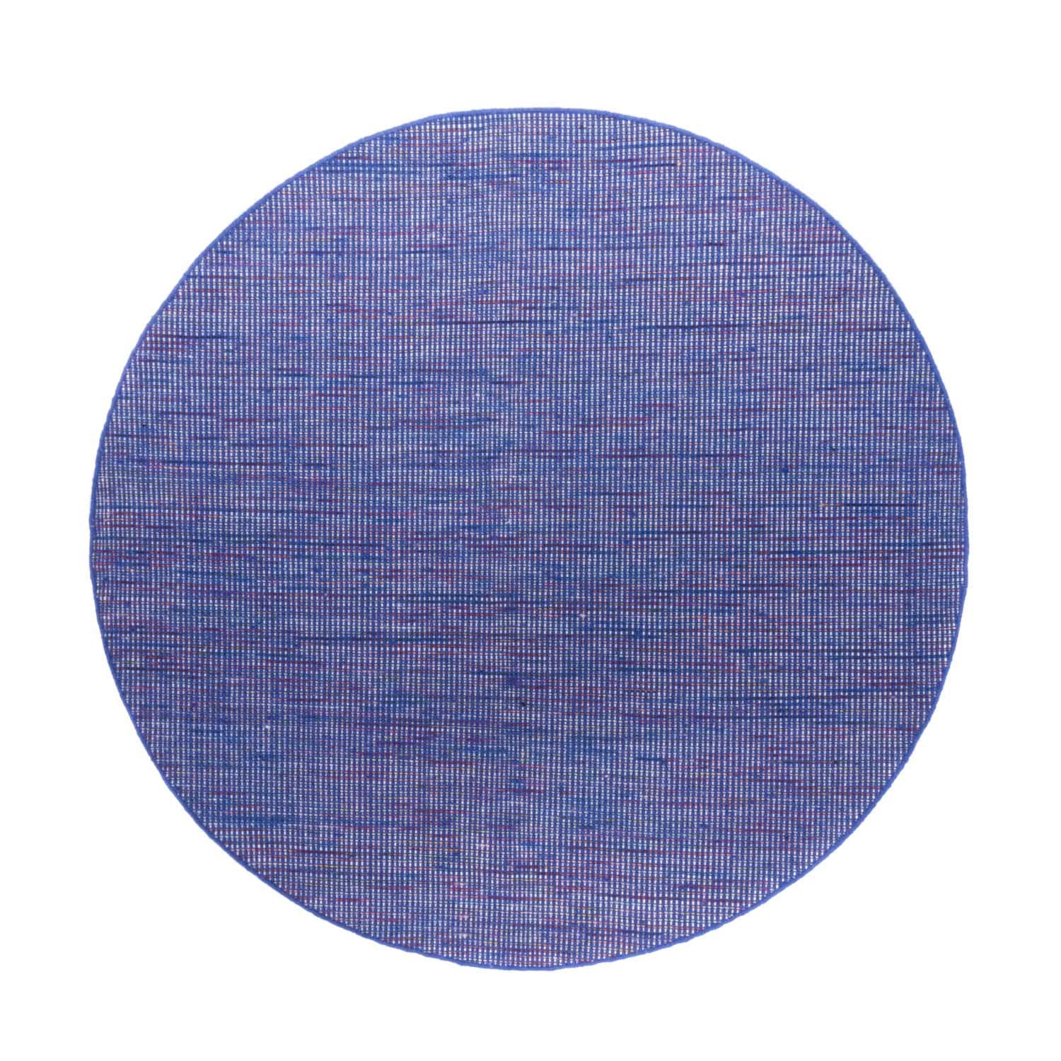 Alfombra Kelim - Tendencia redondo  - 200 x 200 cm - azul