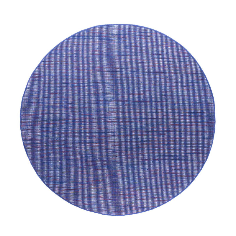 Alfombra Kelim - Tendencia redondo  - 200 x 200 cm - azul
