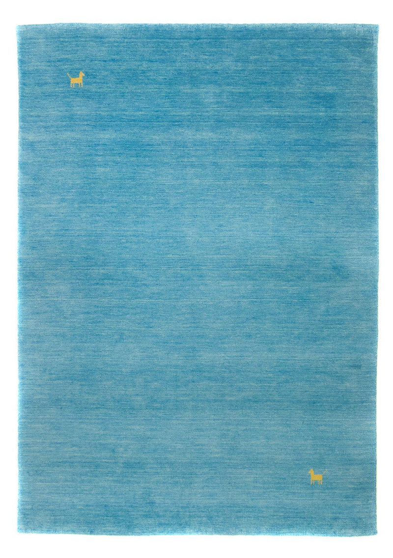 Alfombra Gabbeh - Indus - 250 x 200 cm - azul claro