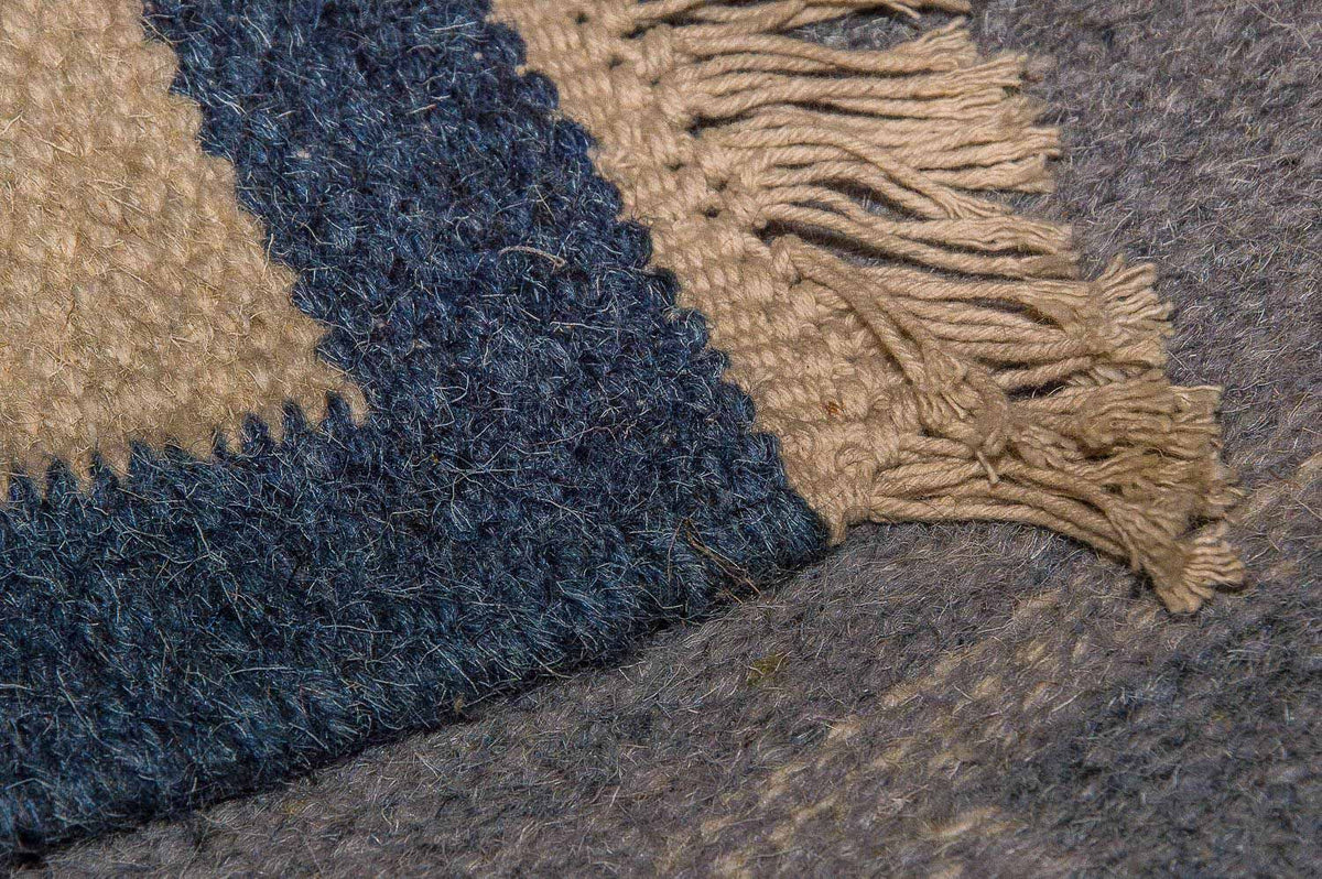 Alfombra de pasillo Alfombra Kelim - Tendencia - 250 x 80 cm - azul