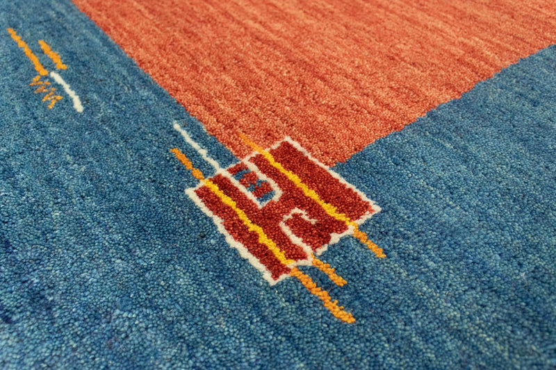 Alfombra de pasillo Alfombra Gabbeh - Indus - 200 x 80 cm - rojo