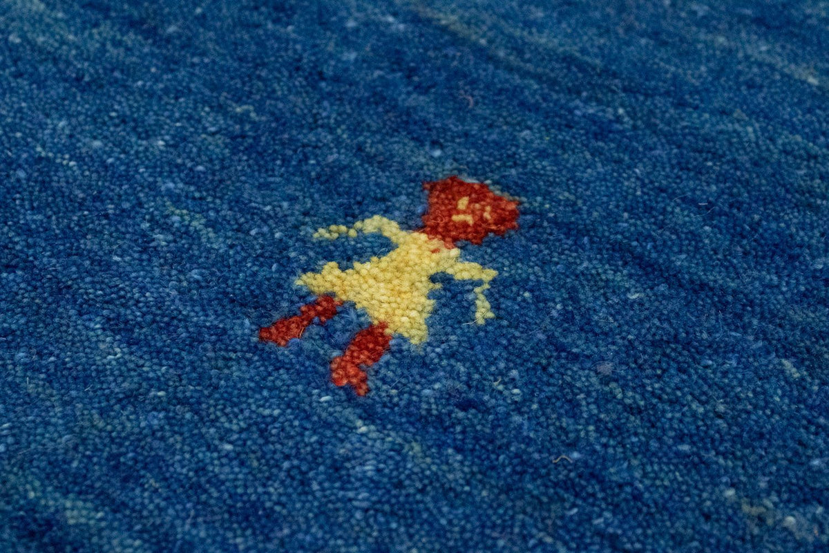 Alfombra Gabbeh - Indus - 300 x 250 cm - azul