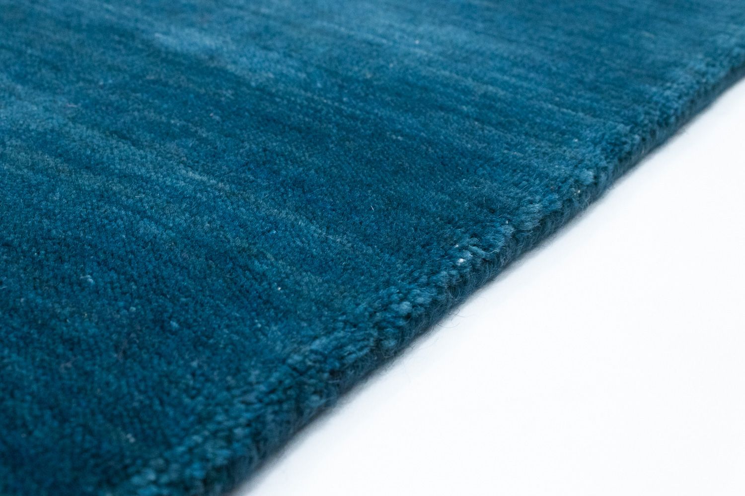 Alfombra Gabbeh - Indus - 250 x 200 cm - azul petróleo