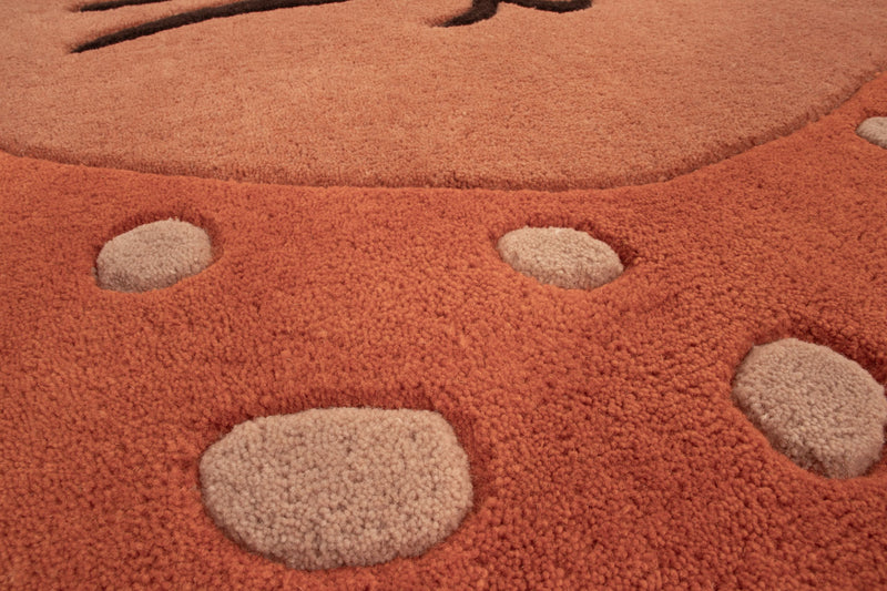 León Alfombra Infantil Redondo