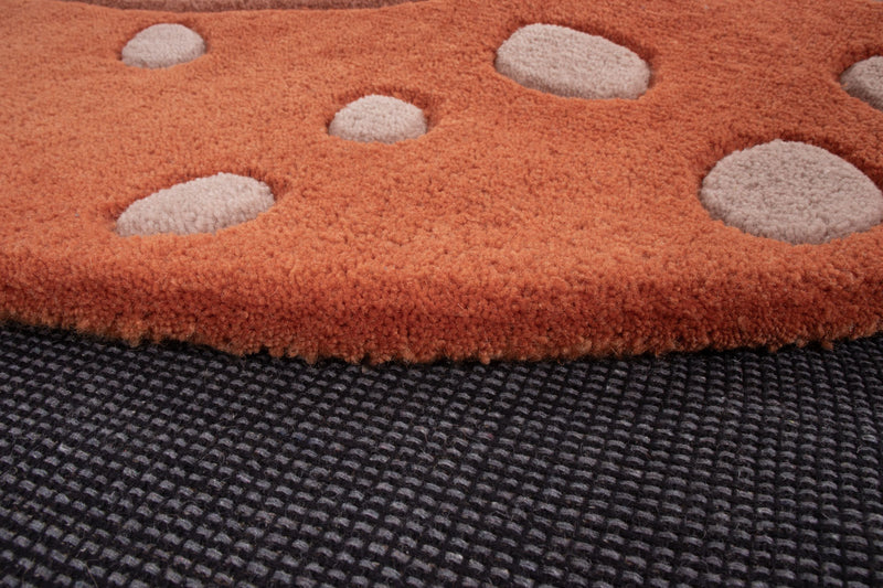 León Alfombra Infantil Redondo