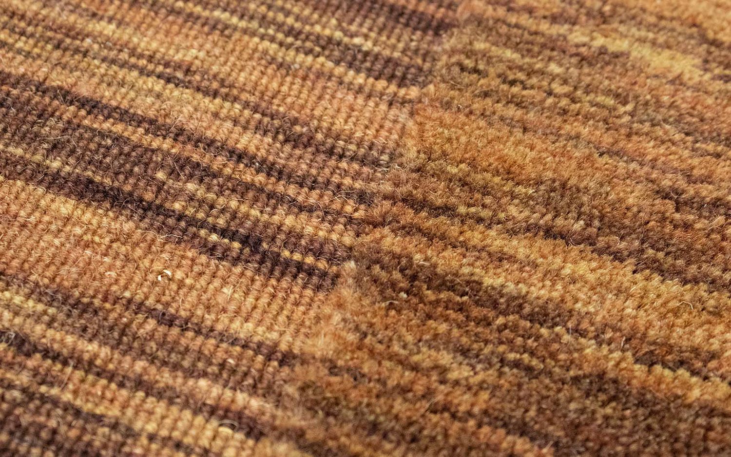 Alfombra de lana - 90 x 60 cm - marrón