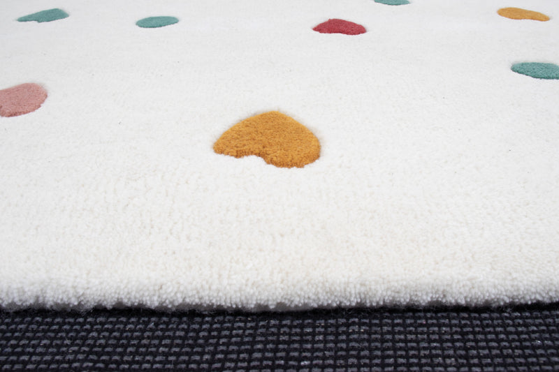 Arcoíris Corazones Alfombra Infantil