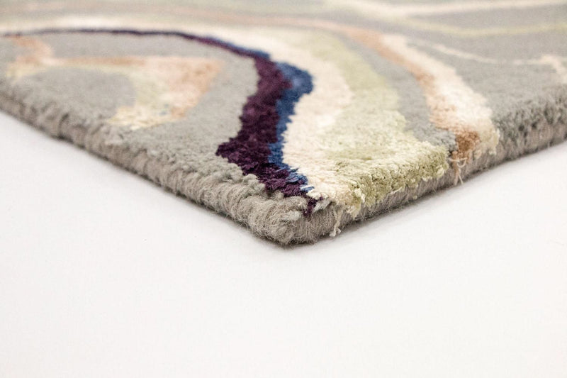 Alfombra de diseño - 243 x 153 cm - plata
