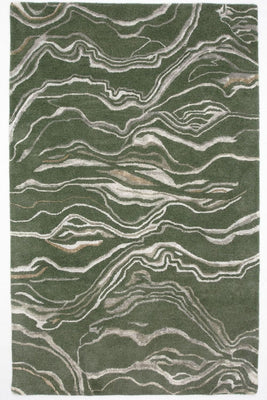 Alfombra de diseño - 242 x 153 cm - verde