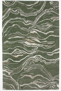 Alfombra de diseño - 242 x 153 cm - verde