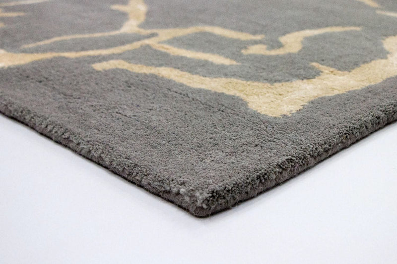 Alfombra de diseño - 241 x 154 cm - gris