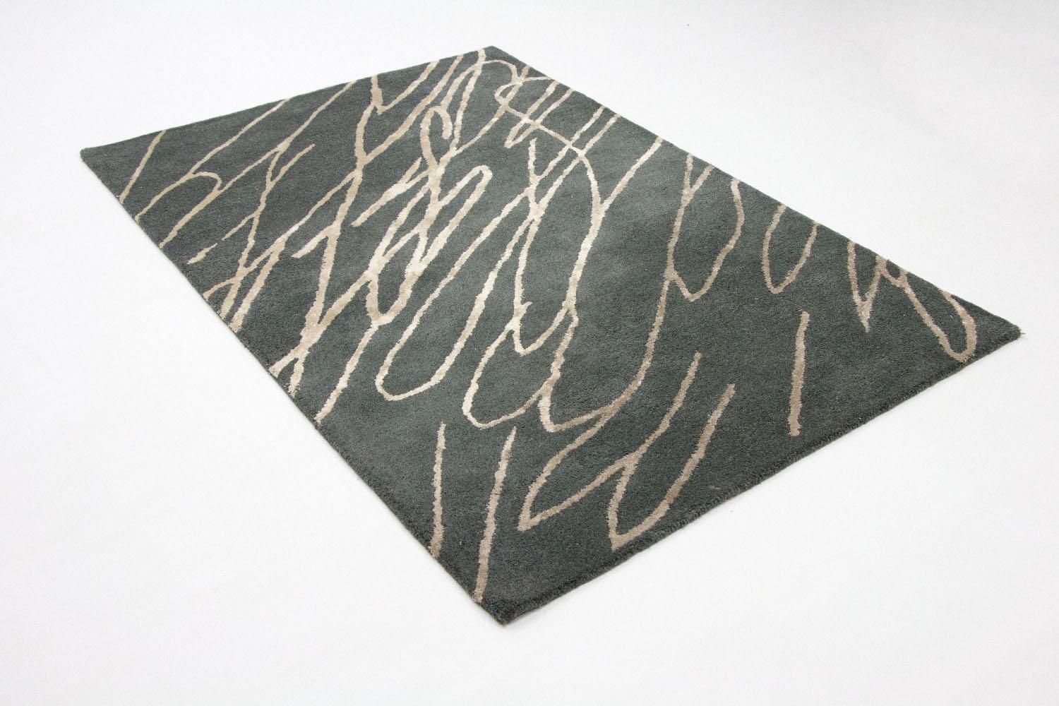 Alfombra de diseño - 180 x 121 cm - azul