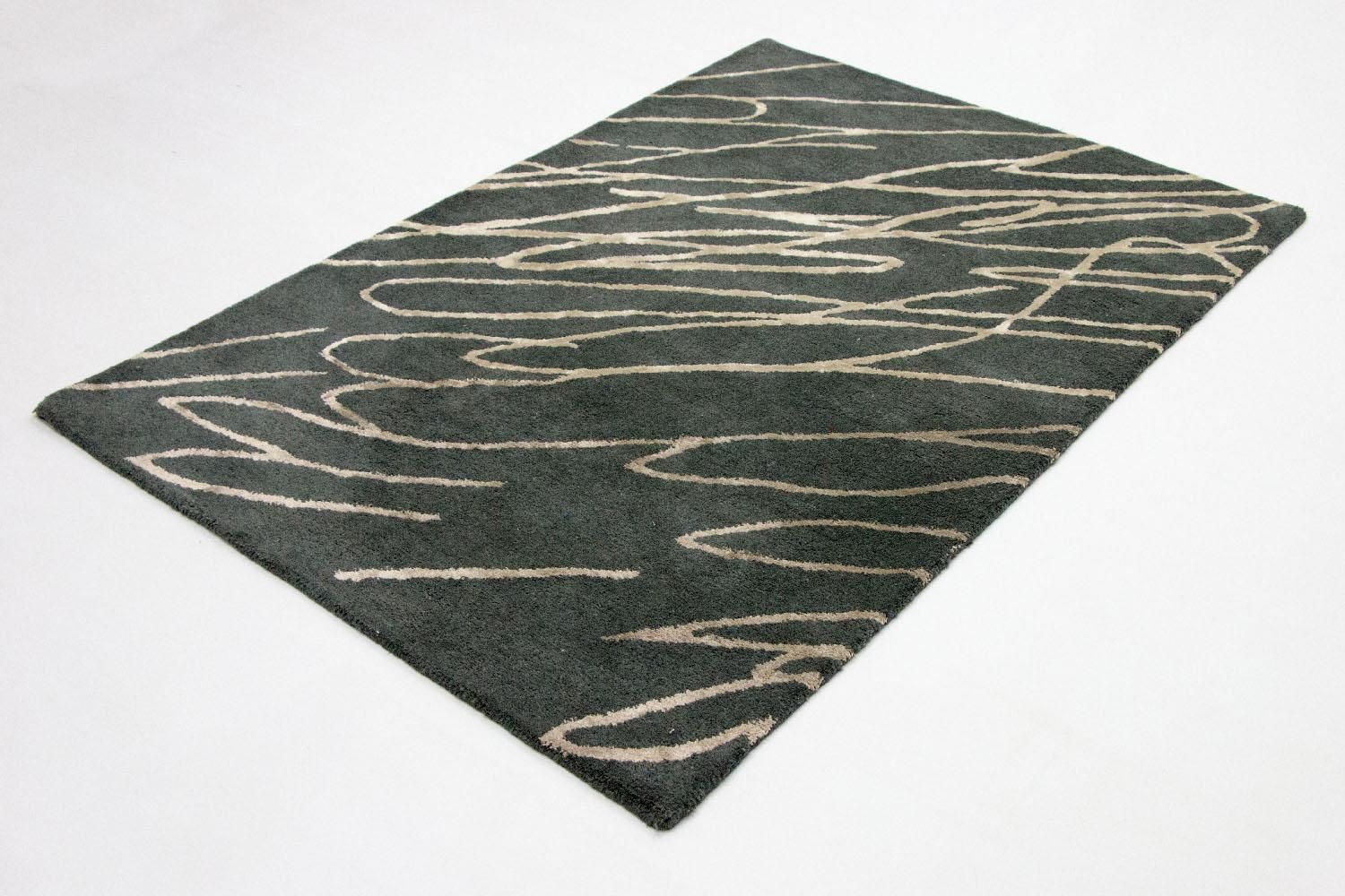 Alfombra de diseño - 180 x 121 cm - azul