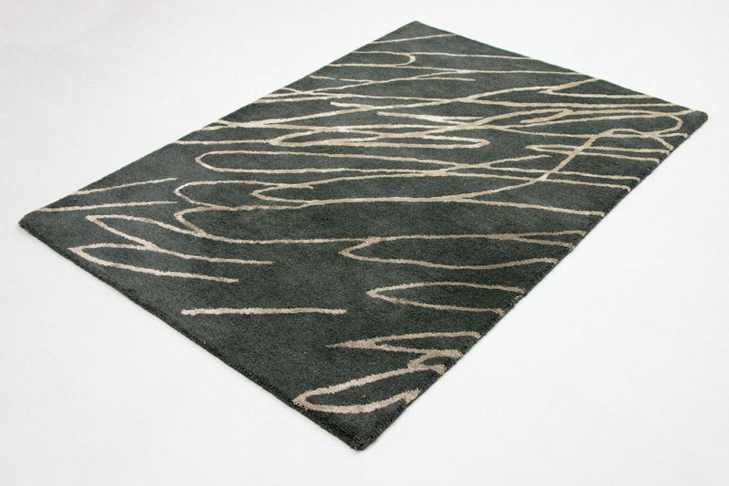 Alfombra de diseño - 180 x 121 cm - azul
