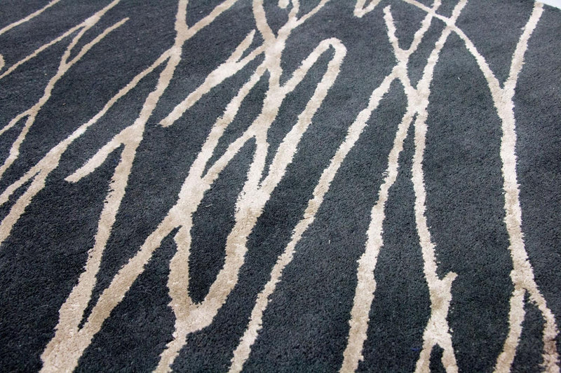 Alfombra de diseño - 180 x 121 cm - azul