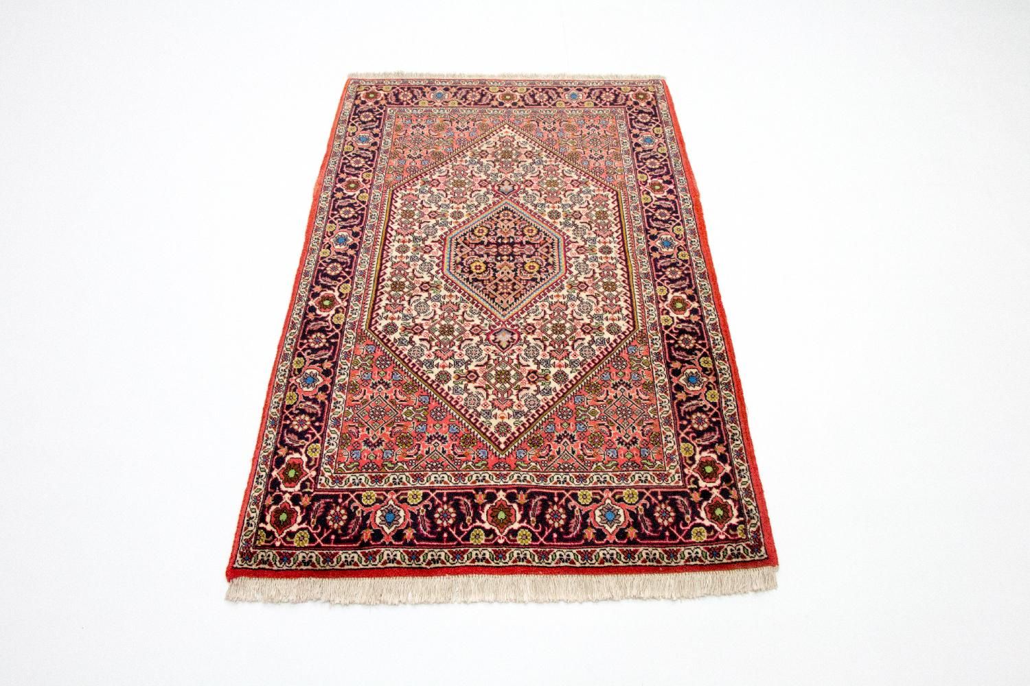 Alfombra persa - Bidjar - 140 x 88 cm - rojo