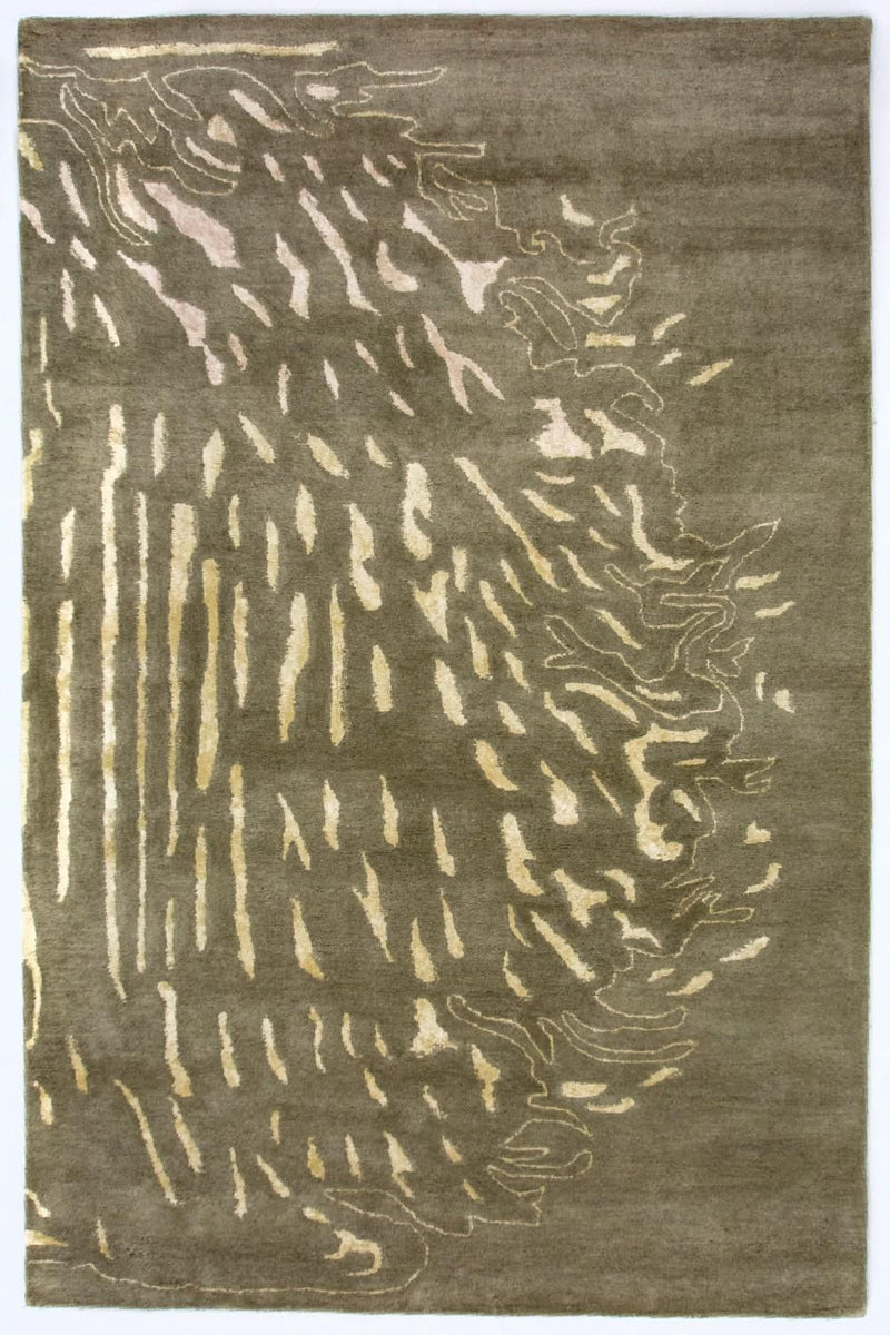 Alfombra de diseño - 242 x 153 cm - marrón
