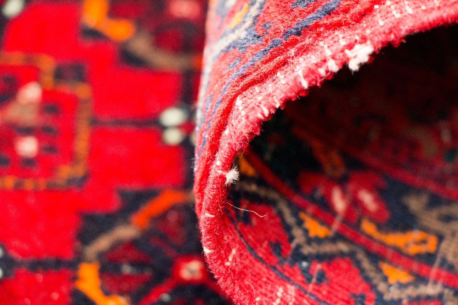 Alfombra de pasillo Alfombra afgana - Bukhara - 257 x 83 cm - rojo