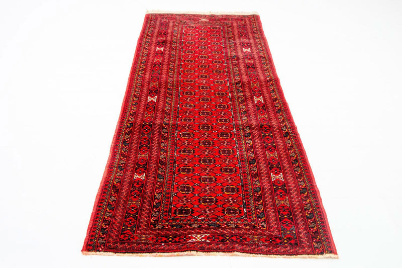 Alfombra de pasillo Alfombra afgana - Bukhara - 257 x 83 cm - rojo