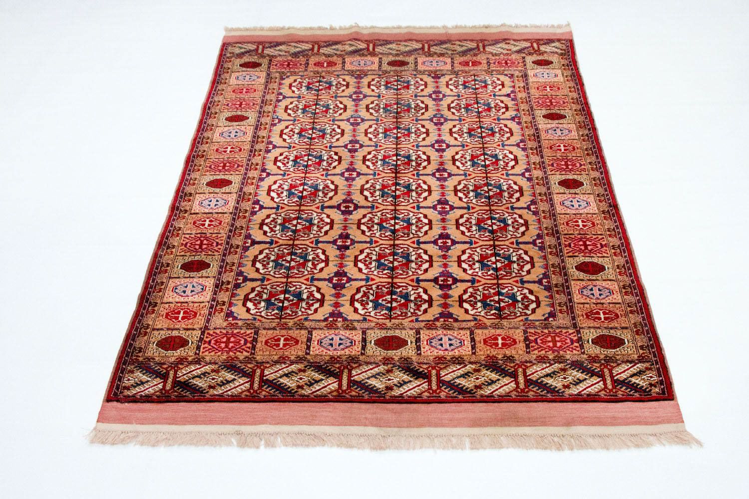Alfombra afgana - Bukhara - 170 x 120 cm - salmón