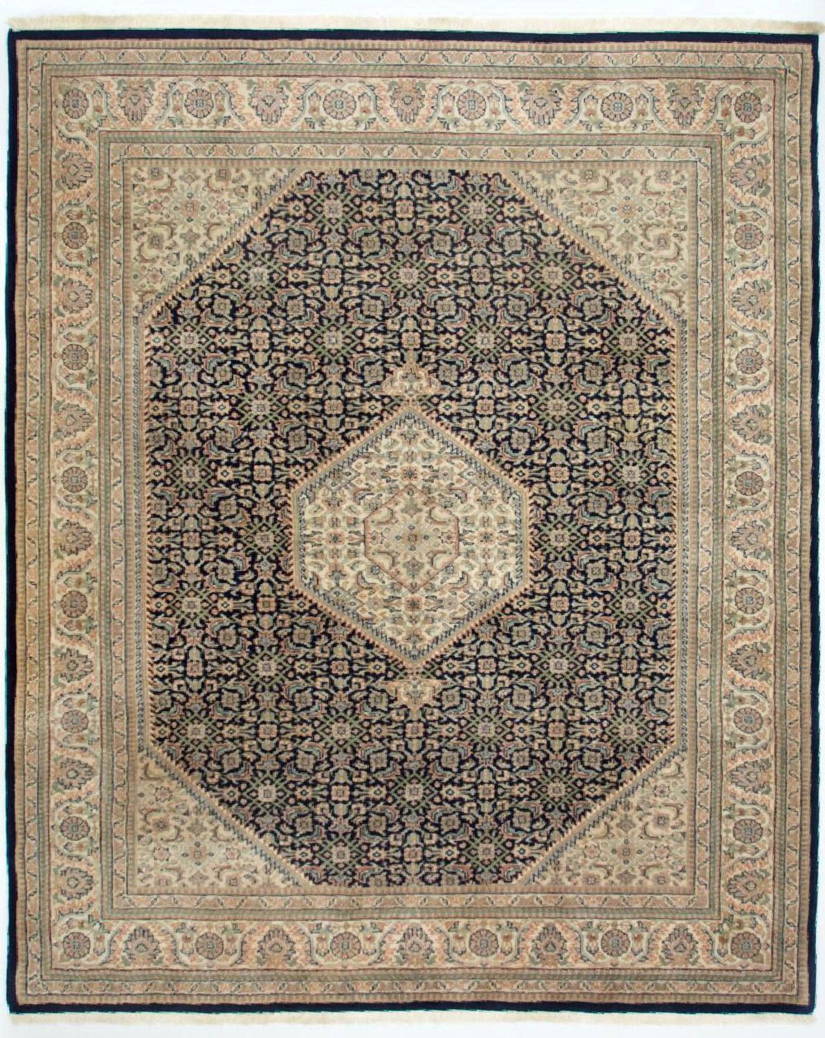 Alfombra persa - Bidjar - 248 x 196 cm - azul oscuro
