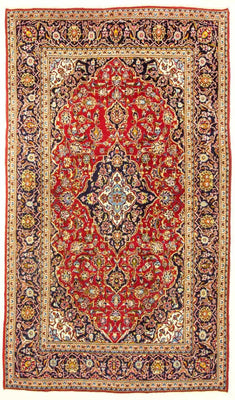 Alfombra persa - Keshan - 338 x 199 cm - rojo