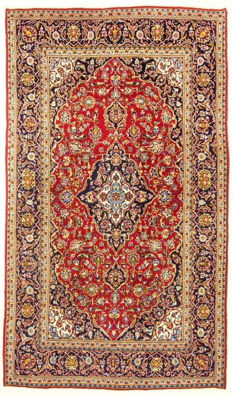 Alfombra persa - Keshan - 338 x 199 cm - rojo