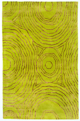 Alfombra de diseño - 241 x 152 cm - verde claro