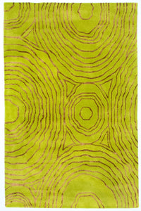 Alfombra de diseño - 241 x 152 cm - verde claro