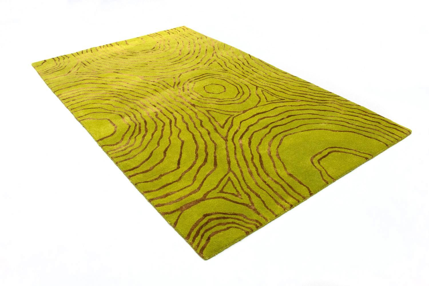 Alfombra de diseño - 241 x 152 cm - verde claro