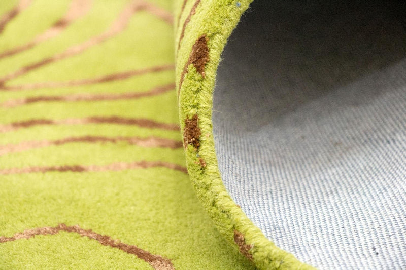 Alfombra de diseño - 241 x 152 cm - verde claro