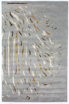 Alfombra de diseño - 242 x 153 cm - gris