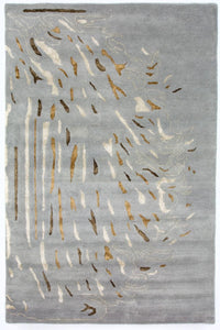 Alfombra de diseño - 242 x 153 cm - gris