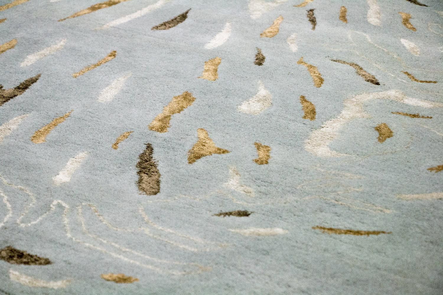 Alfombra de diseño - 242 x 153 cm - gris