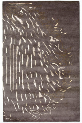 Alfombra de diseño - 242 x 153 cm - marrón