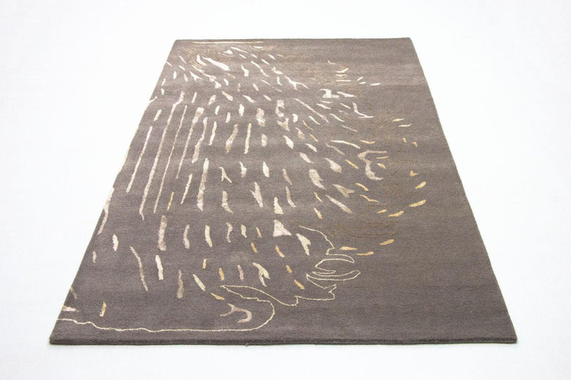 Alfombra de diseño - 242 x 153 cm - marrón