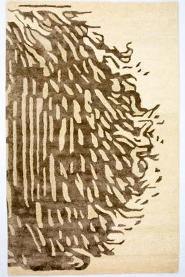 Alfombra de diseño - 242 x 152 cm - beige