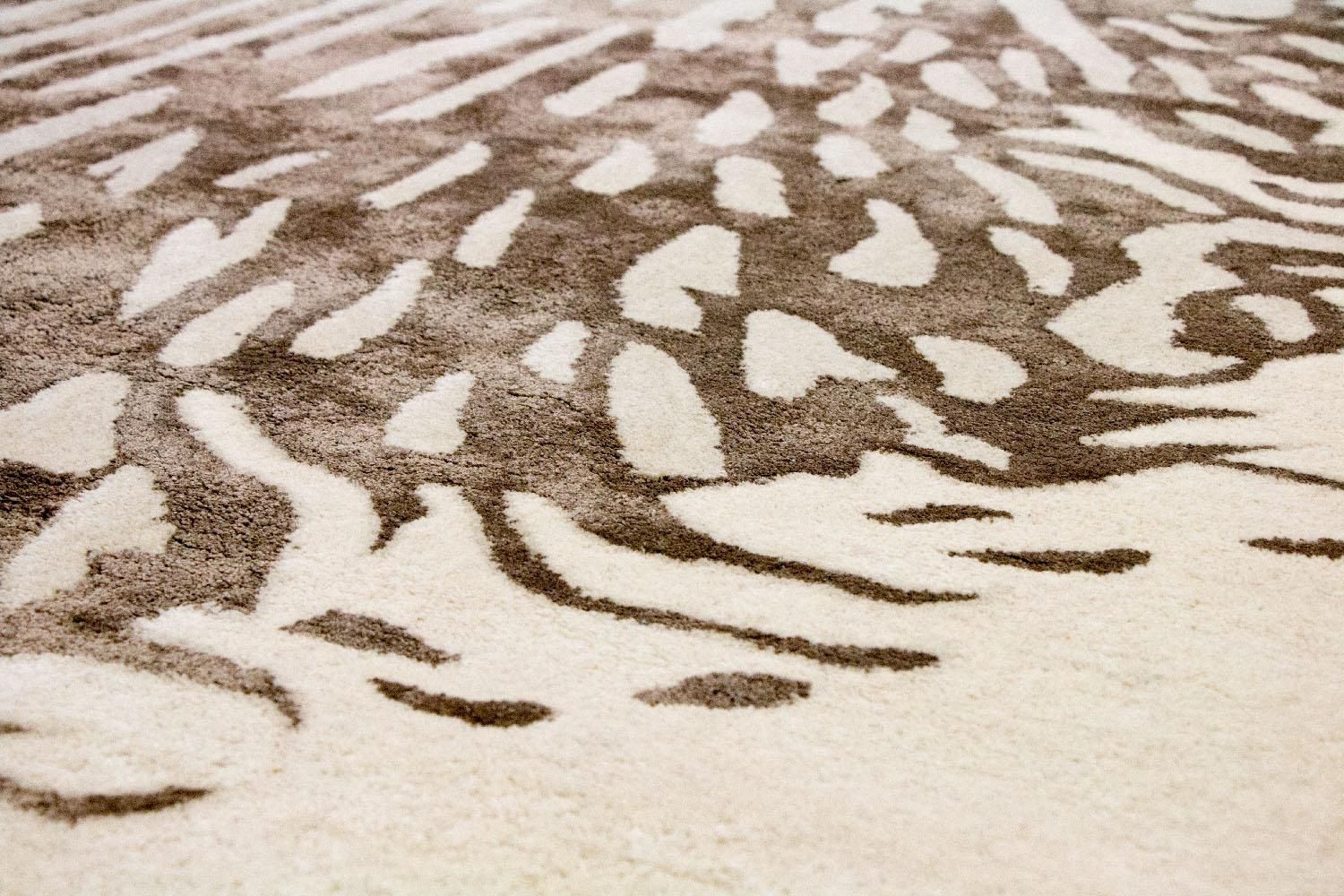 Alfombra de diseño - 242 x 152 cm - beige