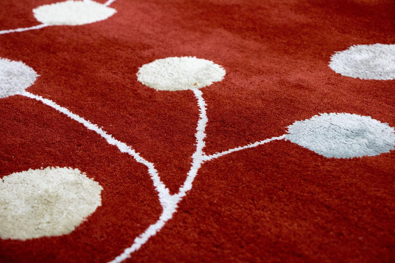 Alfombra de diseño - 240 x 155 cm - rojo