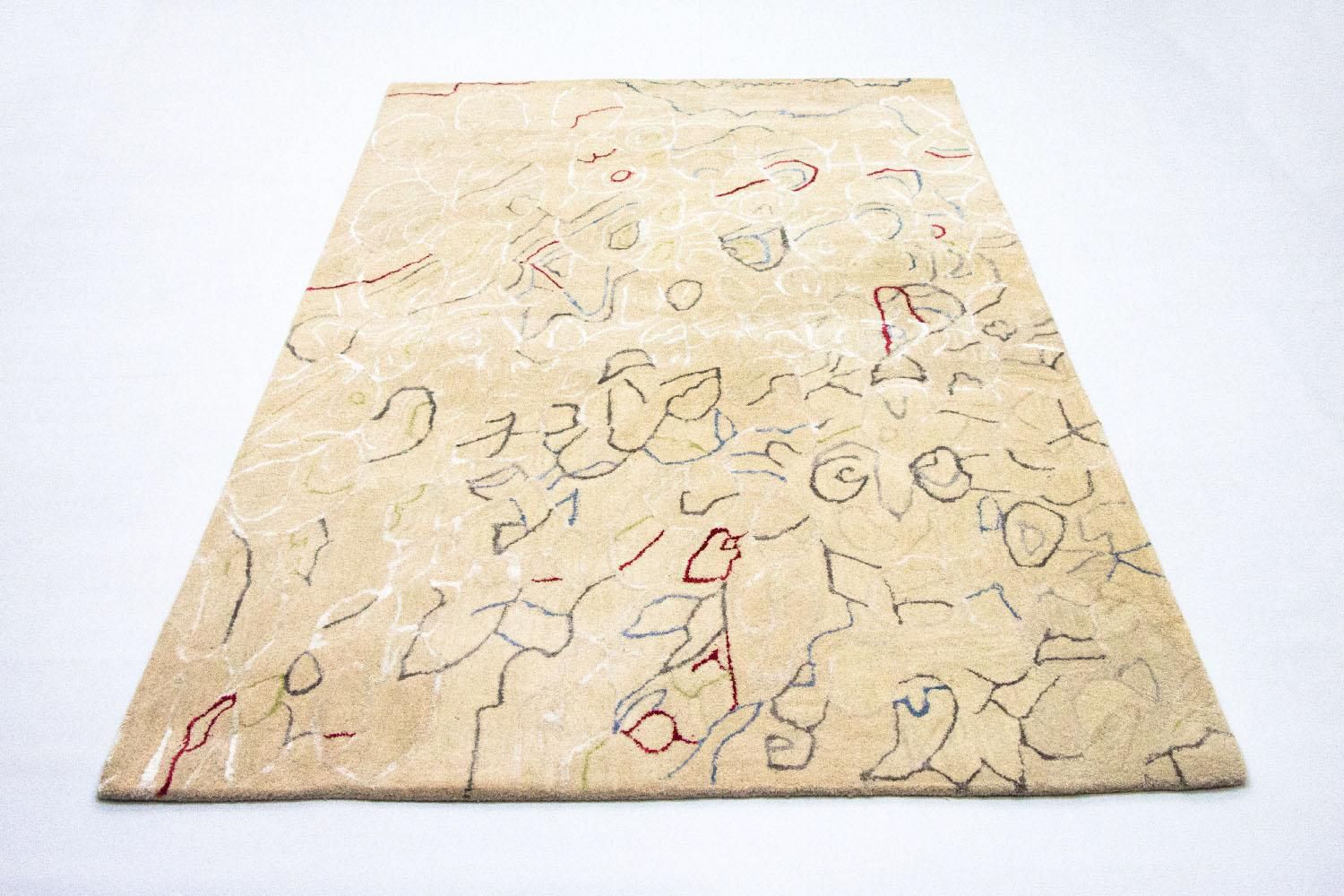 Alfombra de diseño - 242 x 152 cm - beige
