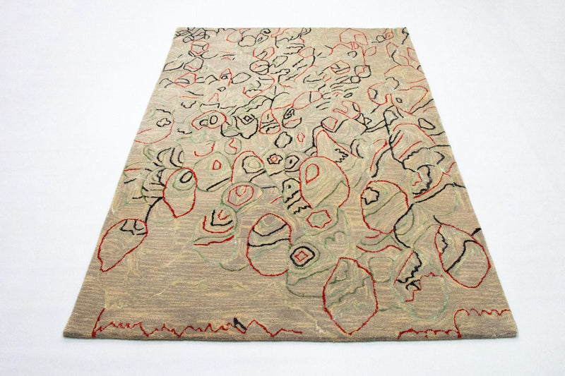 Alfombra de diseño - 242 x 152 cm - beige
