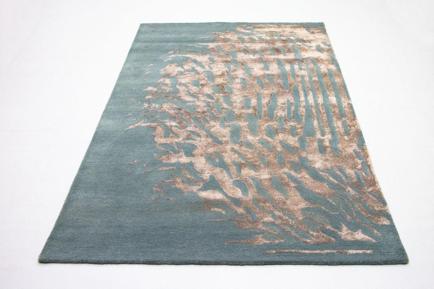 Alfombra de diseño - 242 x 153 cm - azul