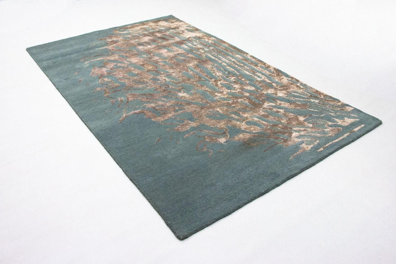 Alfombra de diseño - 242 x 153 cm - azul