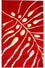 Alfombra de diseño - 245 x 152 cm - rojo