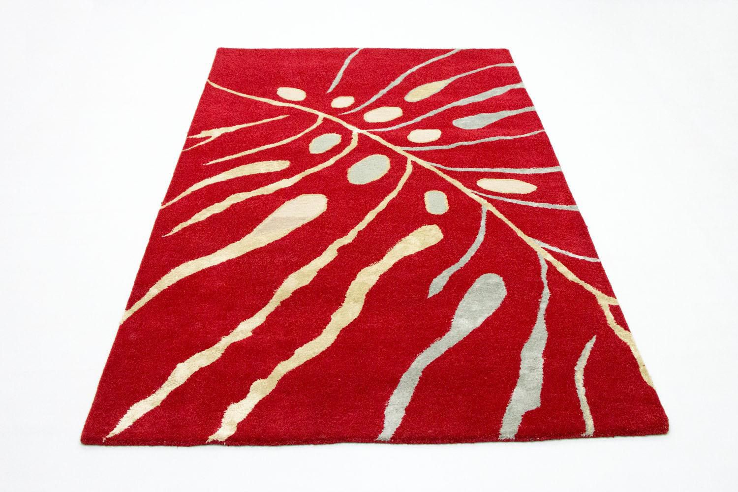 Alfombra de diseño - 245 x 152 cm - rojo