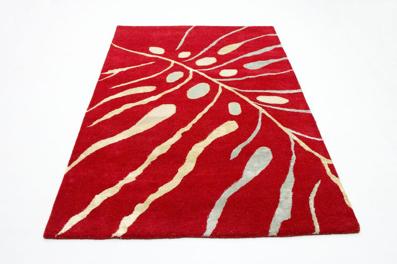 Alfombra de diseño - 245 x 152 cm - rojo