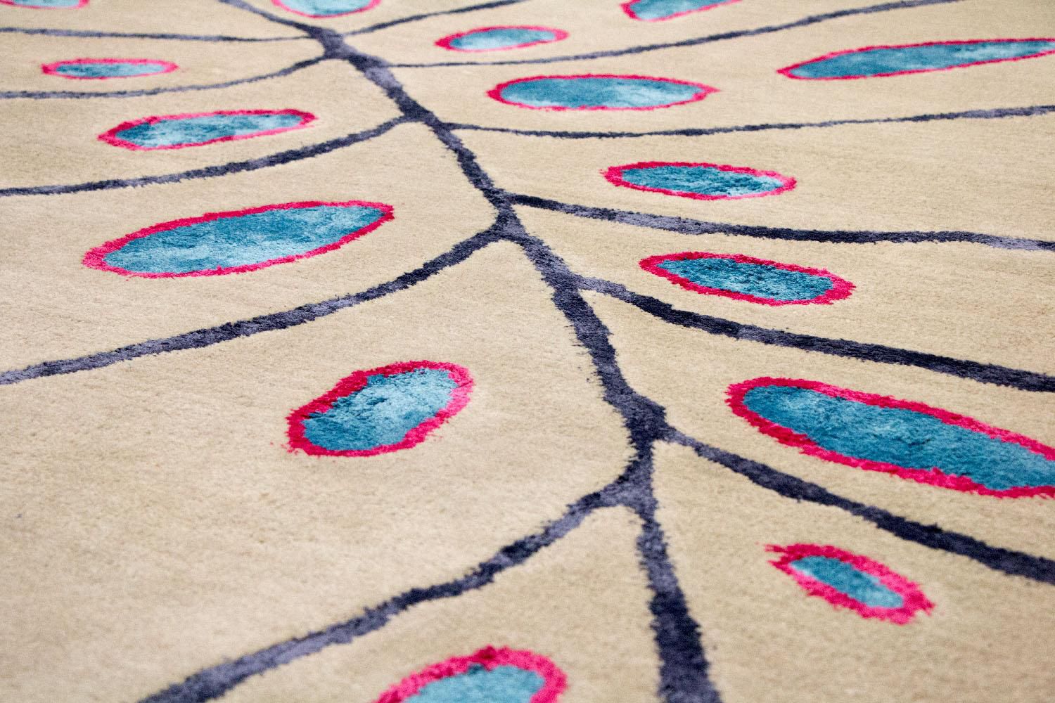 Alfombra de diseño - 240 x 152 cm - beige