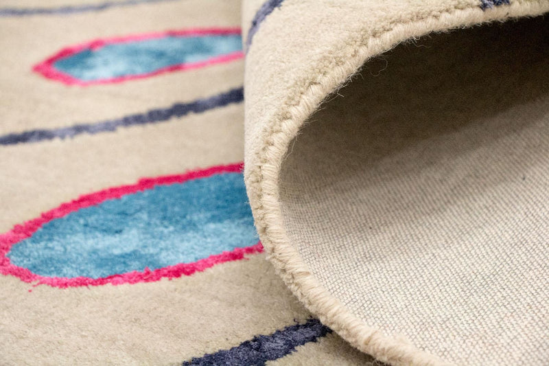 Alfombra de diseño - 240 x 152 cm - beige