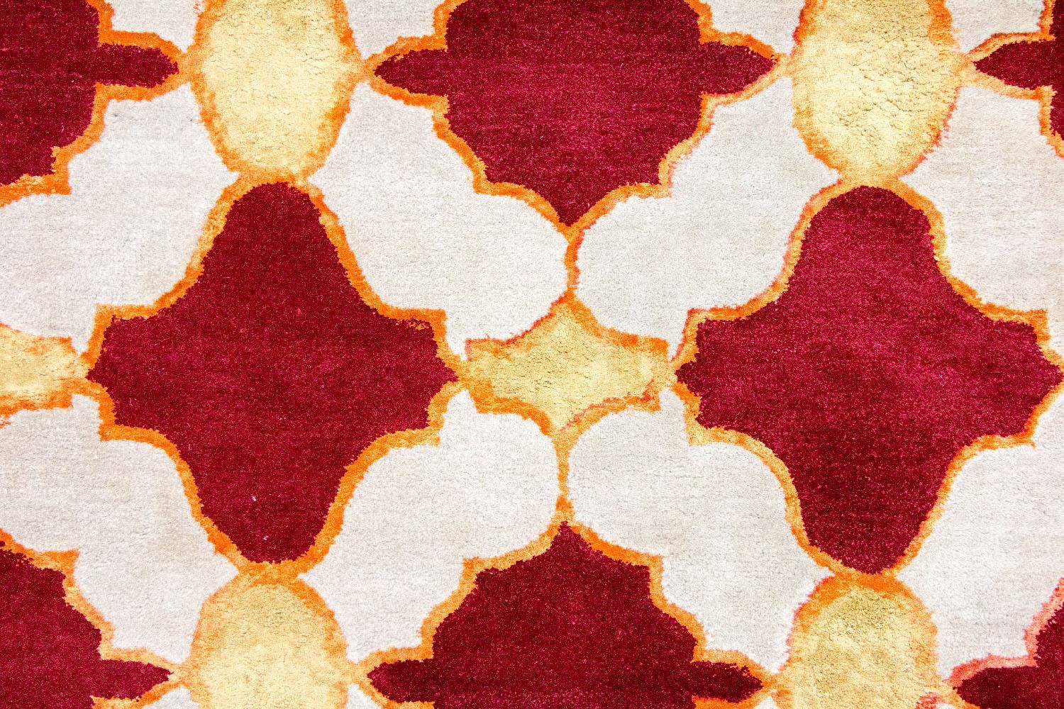 Alfombra de lana - 243 x 152 cm - beige